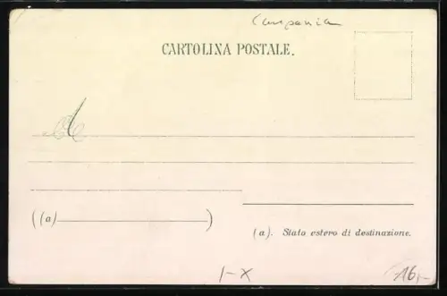 Lithographie Amalfi, Strandpartien