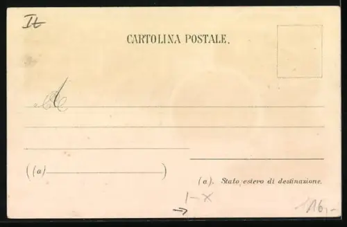 Lithographie San Remo, Villa Zirio, Passeggiata, Studio Artistico