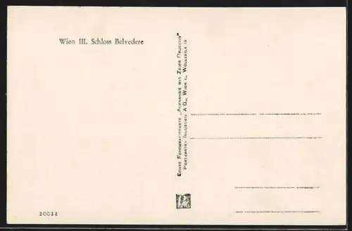 AK Wien, Schloss Belvedere