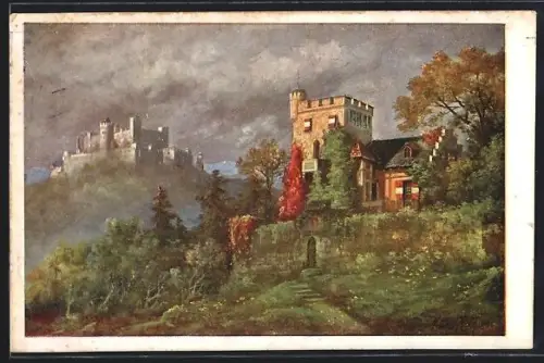 Künstler-AK Salzburg, Am Mönchsberg