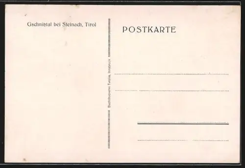 AK Steinach /Tirol, Gschnitztal mit Kirche