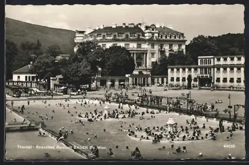 AK Baden bei Wien, Kurhotel Sanatorium Esplanade, Schwimmbad