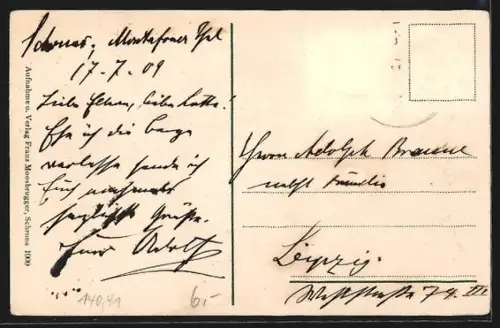 AK Schruns /Montafon, Teilansicht mit Kirche