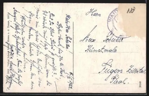 AK Waidhofen a. d. Ybbs, Teilansicht mit Kirche