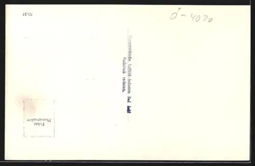 AK Eferding, Stadtpanorama, Fliegeraufnahme