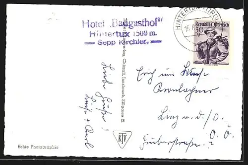 AK Hintertux, Berghotel-Badgasthof von Sepp Kirchler