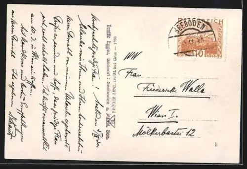 AK Seeboden am Millstättersee, Strandcafe-Konditorei Santner