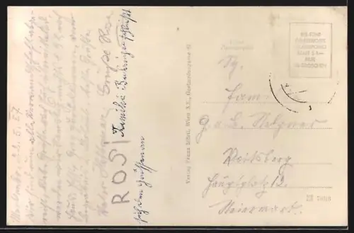 AK Allentsteig /N.Oe., Lichtspielgebäude, Ortsansicht mit Kirche