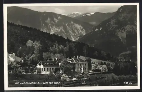 AK Payerbach, Küb am Semmering, Wegererhof