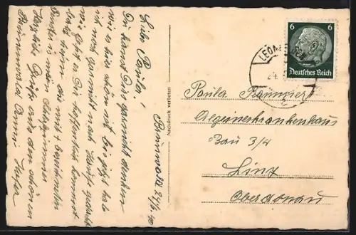 AK Leonfelden /Oberdonau, Schloss Brunnwald