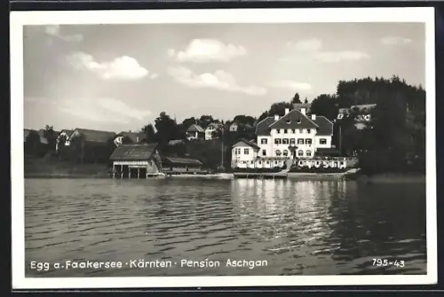 AK Egg a. Faakersee, Gasthaus Pension Aschgan