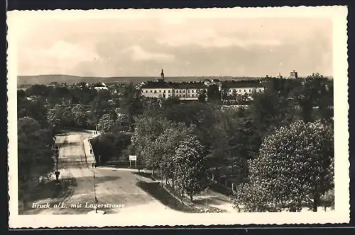 AK Bruck a. L., Teilansicht mit Lagerstrasse