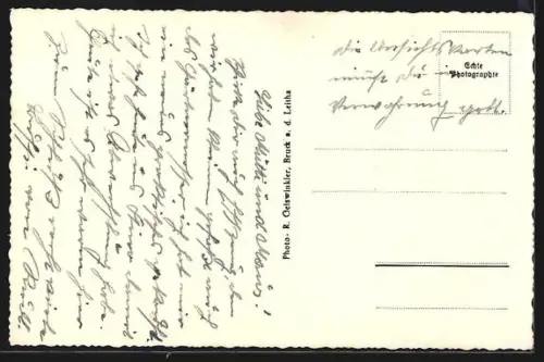 AK Bruck a. L., Teilansicht mit Lagerstrasse