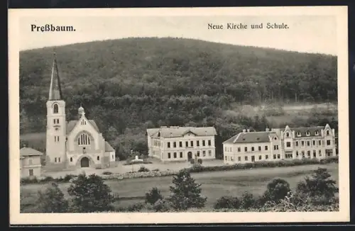 AK Pressbaum, Neue Kirche und Schule