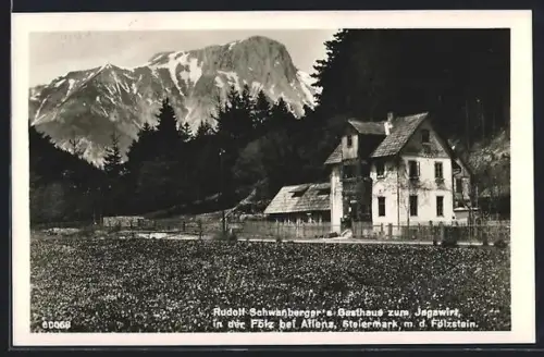 AK Aflenz, Gasthaus zum Jagawirt in der Fölz
