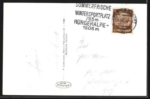 AK Aflenz, Gasthaus zum Jagawirt in der Fölz