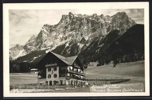 AK Ehrwald, Partie mit Pension Christian Spielmann