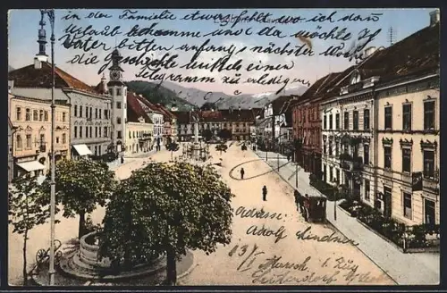 AK Leoben, Blick über den Hauptplatz