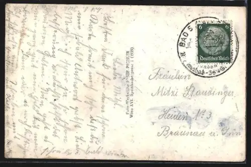 AK Bad Schallerbach /Od., Kurhaus d. allgemeinen Ortskrankenkasse Linz, Speisesaal