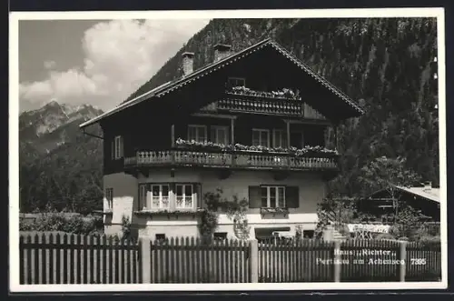 AK Pertisau, Pension am Achensee Haus Richter, Frontansicht