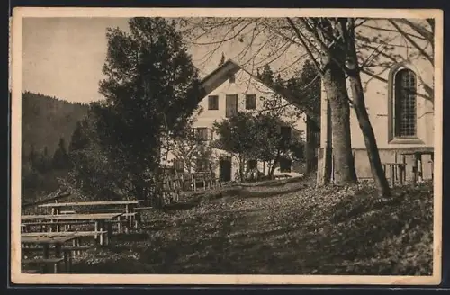 AK Schwarzenberg am Böhmerwald, am Forsthaus Holzschlag