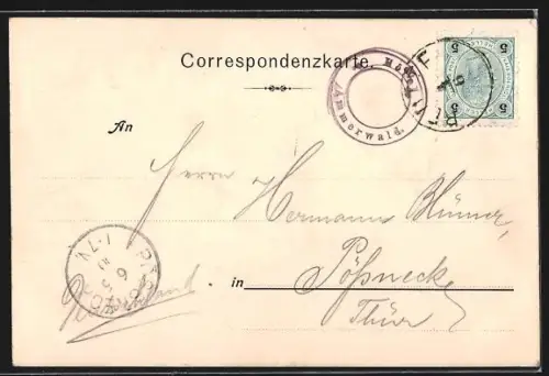 AK Reutte, Gasthof & Pension Ammerwald, Wasserscheide auf dem Schützensteig