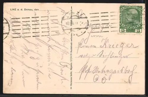 AK Linz a.d. Donau, Partie an der Fabrikkaserne