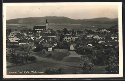 AK Loosdorf bei Melk / Niederdonau, Teilansicht mit Kirche
