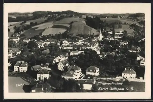 AK Gallspach, Gesamtansicht vom Flugzeug aus
