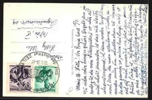 AK Gallspach, Gesamtansicht vom Flugzeug aus