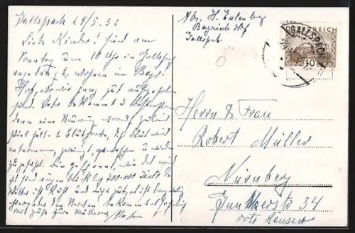 AK Gallspach, Institut Zeileis mit Villenviertel