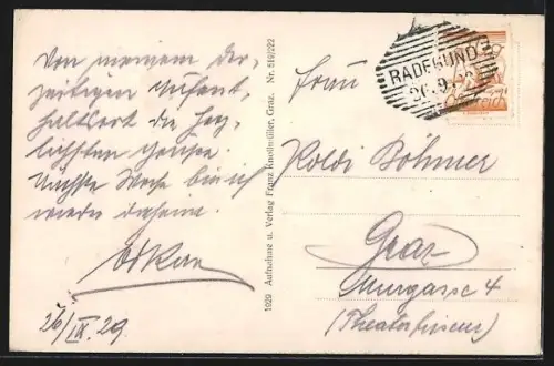 AK Radegund am Schröckl, Erholungsheim des Privatbeamten-Vereins