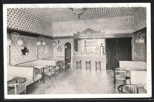 AK Millstatt am Millstättersee, Hotel Burgstaller, Bar