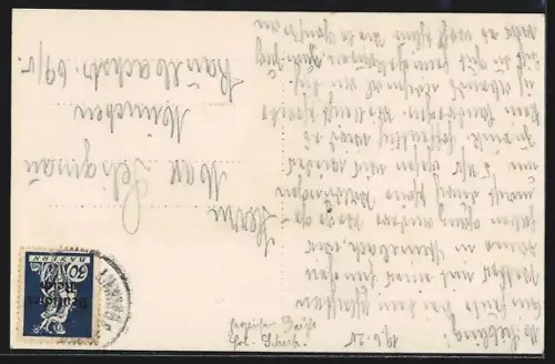 AK Steinebach / Wessling, Ansicht von Osten, See, Kirche, Wohnhäuser