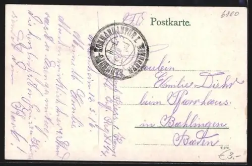 AK Mannheim, Grossherzogl. Hof- u. Nationaltheater