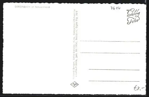 AK Gengenbach im Schwarzwald, Panoramaansicht mit Stadt und umliegenden Bergen