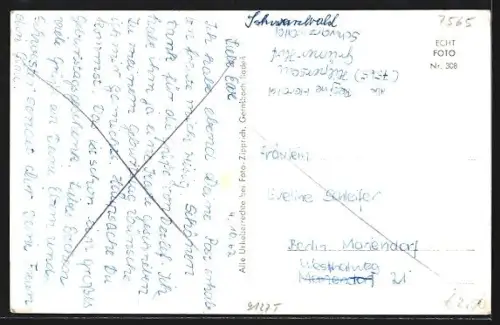 AK Obertsrot /Murg tal, Ortsansicht, Kirche, Fabrik