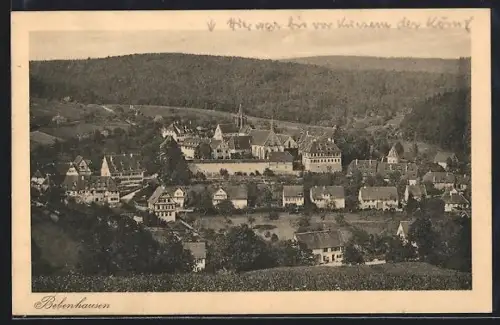 AK Bebenhausen, Ortsansicht mit Kloster und Kirche