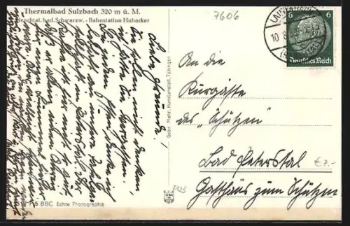 AK Sulzbach / Lautenbach, Thermalbad