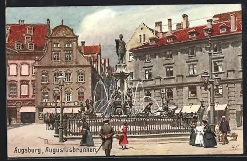 AK Augsburg, Augustusbrunnen