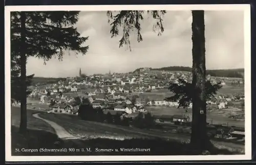 AK St. Georgen /Schwarzwald, Sommer- und Winterluftkurort