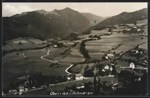 AK Oberried i. Schwarzw., Blick ins Tal und umliegende Berge