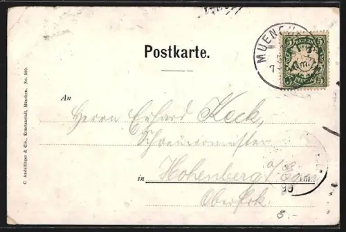 AK München, Das neue Rathaus nach seinem Ausbau