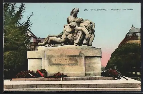 AK Strasbourg, Monument aux Morts