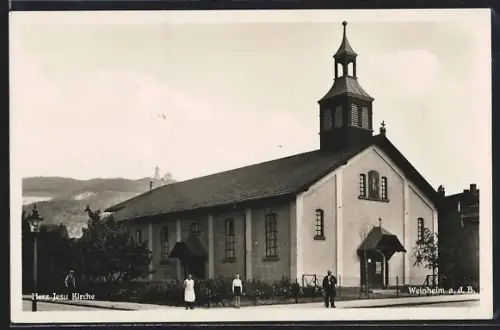 AK Weinheim a. d. B., Herz Jesu Kirche