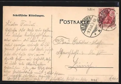 AK Höchenschwand, Höchstgelegener Pfarrort in Baden, Alpenpanorama