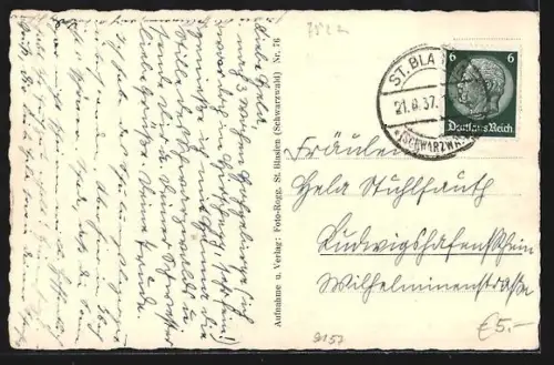 AK St. Blasien, Altes Schwarzwaldhaus