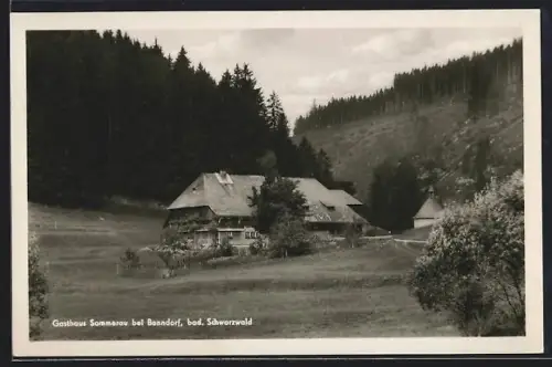 AK Bonndorf /bad. Schwarzwald, Gasthaus Sommerau