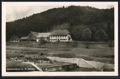 AK Unterkutterau b. St. Blasien, Gasthaus u. Pension z. Engel, Bes. B. Thoma, Landschaft