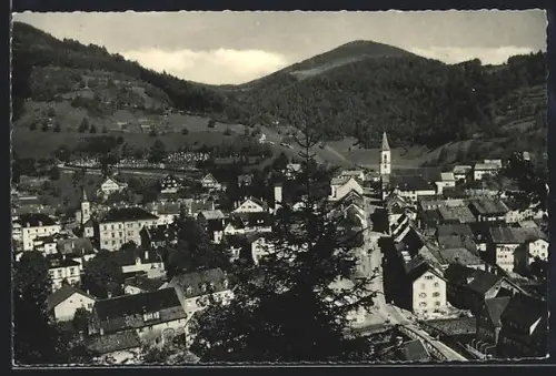 AK Zell im Wiesental, Blick von der Kapelle